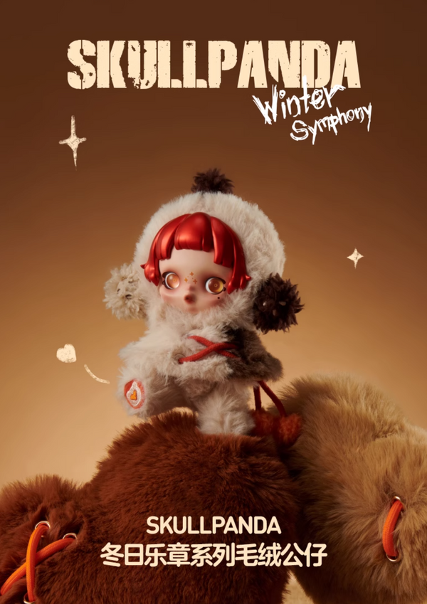 POPMART SKULLPANDA Winter Melody Series Soft Vinyl Plush Figure