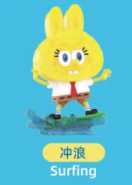 POPMART LABUBU × SpongeBob SquarePants Blind Box Figures