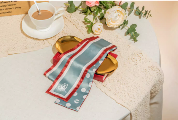 Sonny Angel Sappiness 2021 New Faux Silk Printed Long Scarf